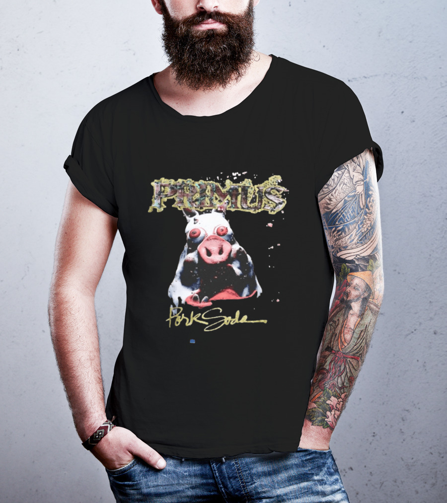 Primus Pork Soda Album Cover Pig Model T-Shirt