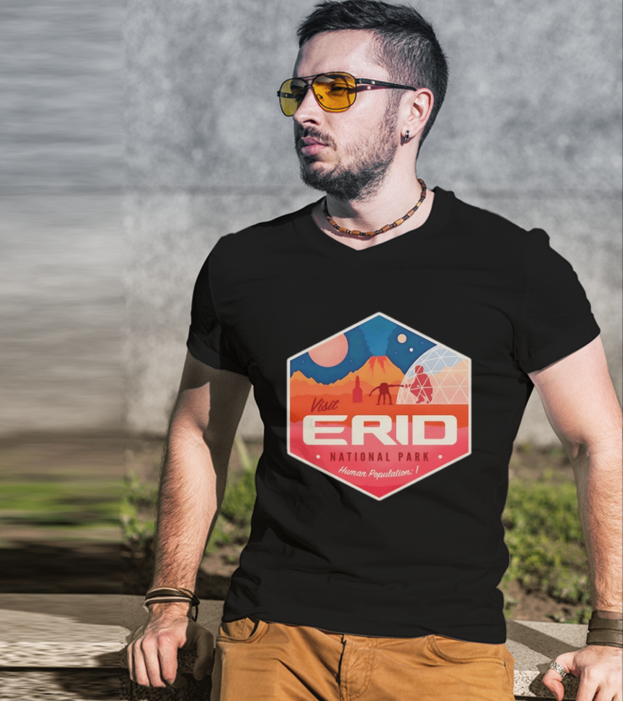 Rocky Alien Tau Ceti Visit Erid National Park Project Hail Mary Human Population One T-Shirt