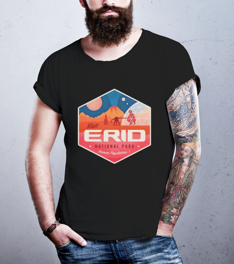 Rocky Alien Tau Ceti Visit Erid National Park Project Hail Mary Human Population One T-Shirt