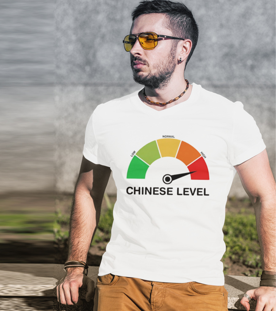 Chinese Level Meter Low Normal High Gauge T-Shirt