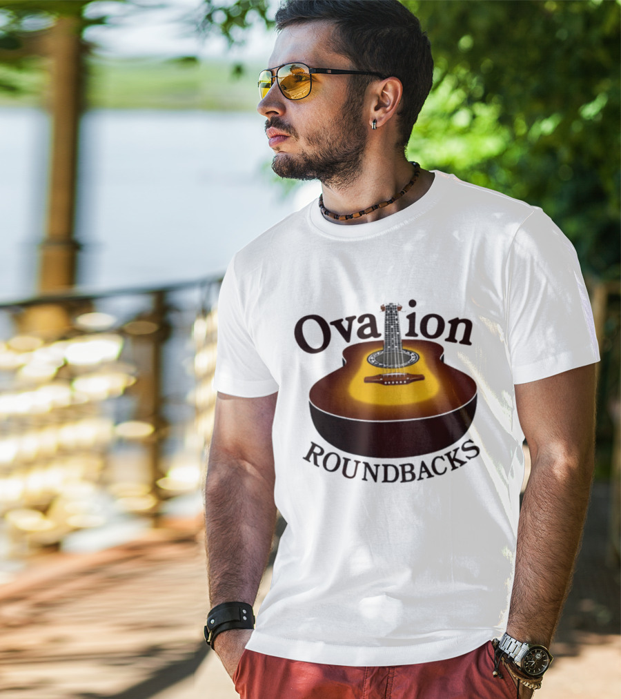 Ovation Roundbacks Acoustic Guitar Folk Music T-Shirt