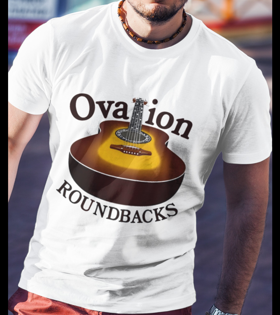 Ovation Roundbacks Acoustic Guitar Folk Music T-Shirt