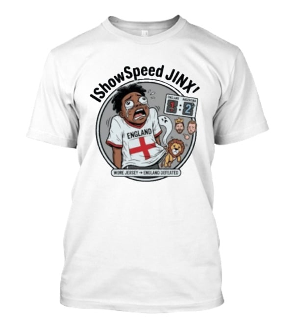 IShowSpeed Jinx England Vs Argentina Result Comic T-Shirt
