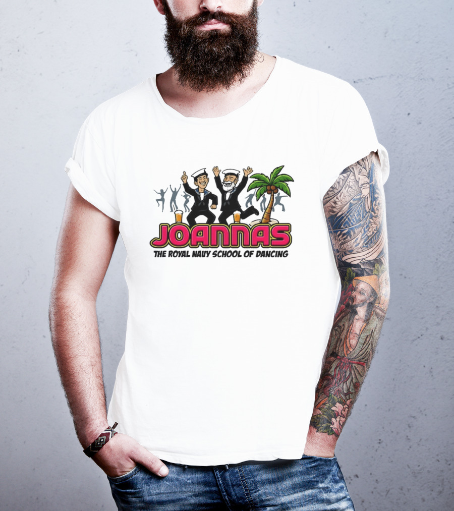 Joannas The Royal Navy School Of Dancing Tropical Palm Party Vibe T-Shirt