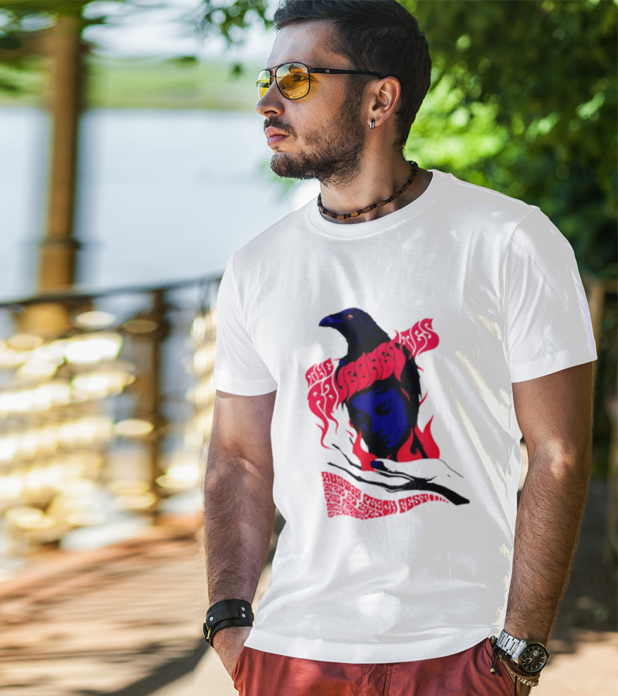 Raveonettes Austin Psych Fest Crow Fire Elements 2014 T-Shirt