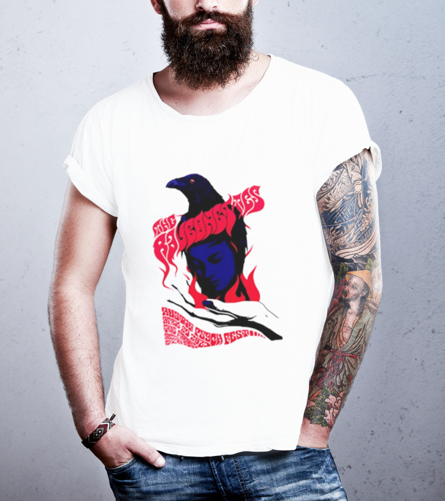 Raveonettes Austin Psych Fest Crow Fire Elements 2014 T-Shirt