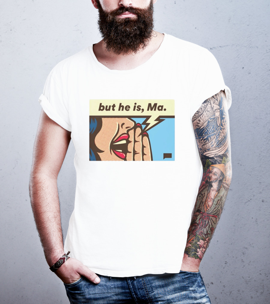 The Real Housewives Of Rhode Island But He Is Ma Pop Art Style Comic Speech Bubble T-Shirt