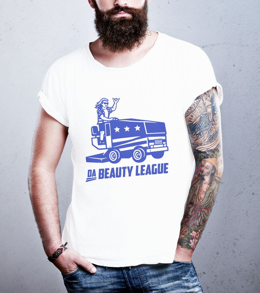 USA Wheels Zamboni Driver Da Beauty League Hockey T-Shirt