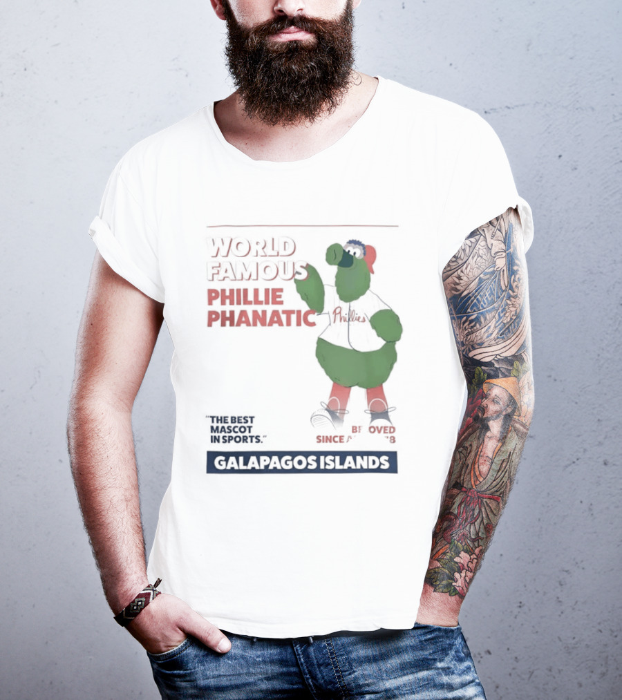 World Famous Phillie Phanatic Galapagos Islands April 1978 Phillies T-Shirt