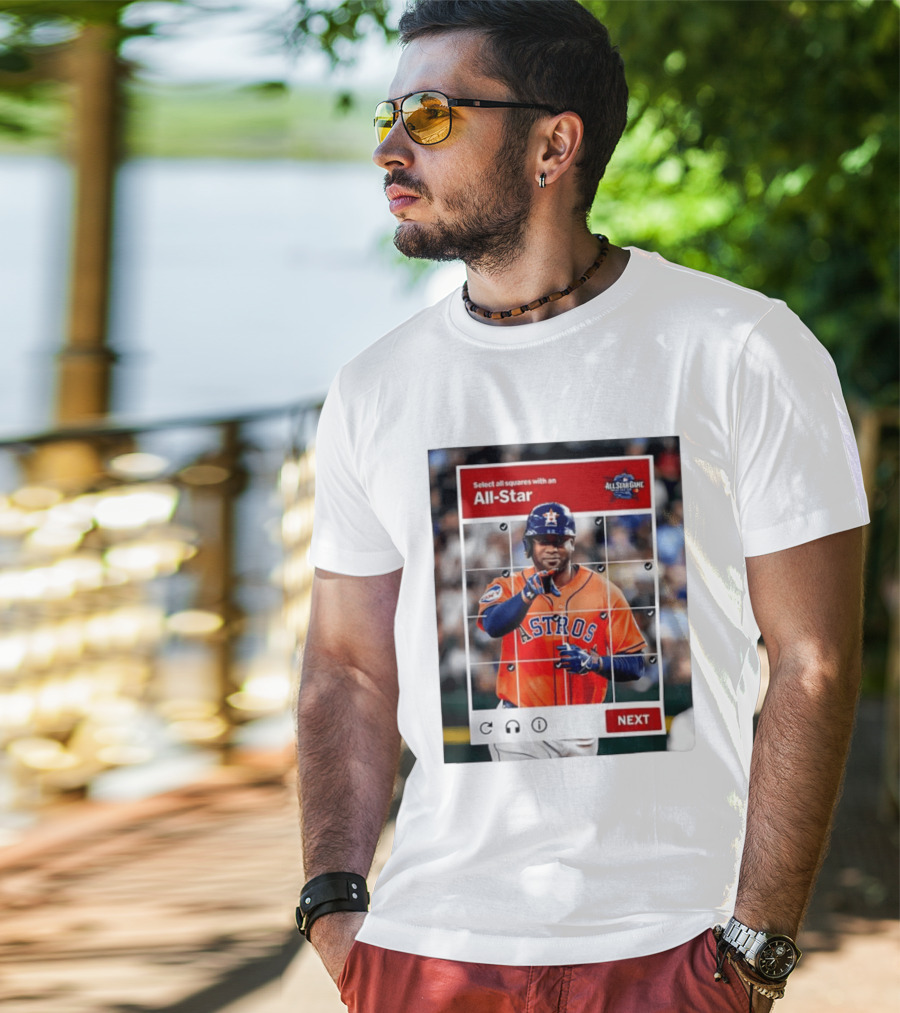 Yordan Alvarez Houston Astros Select All Squares All Star Captcha Meme T-Shirt