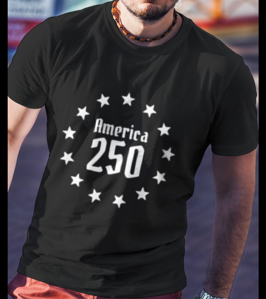Betsy Ross America 250 Anniversary 13 Star Circle T-Shirt
