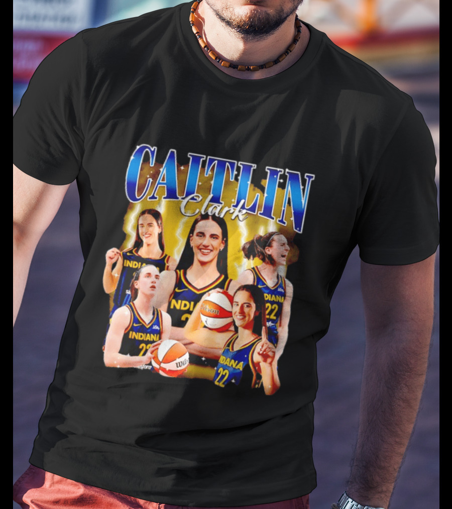 Caitlin Clark 22 Indiana Fever Basketball Star Player Highlights T-Shirt
