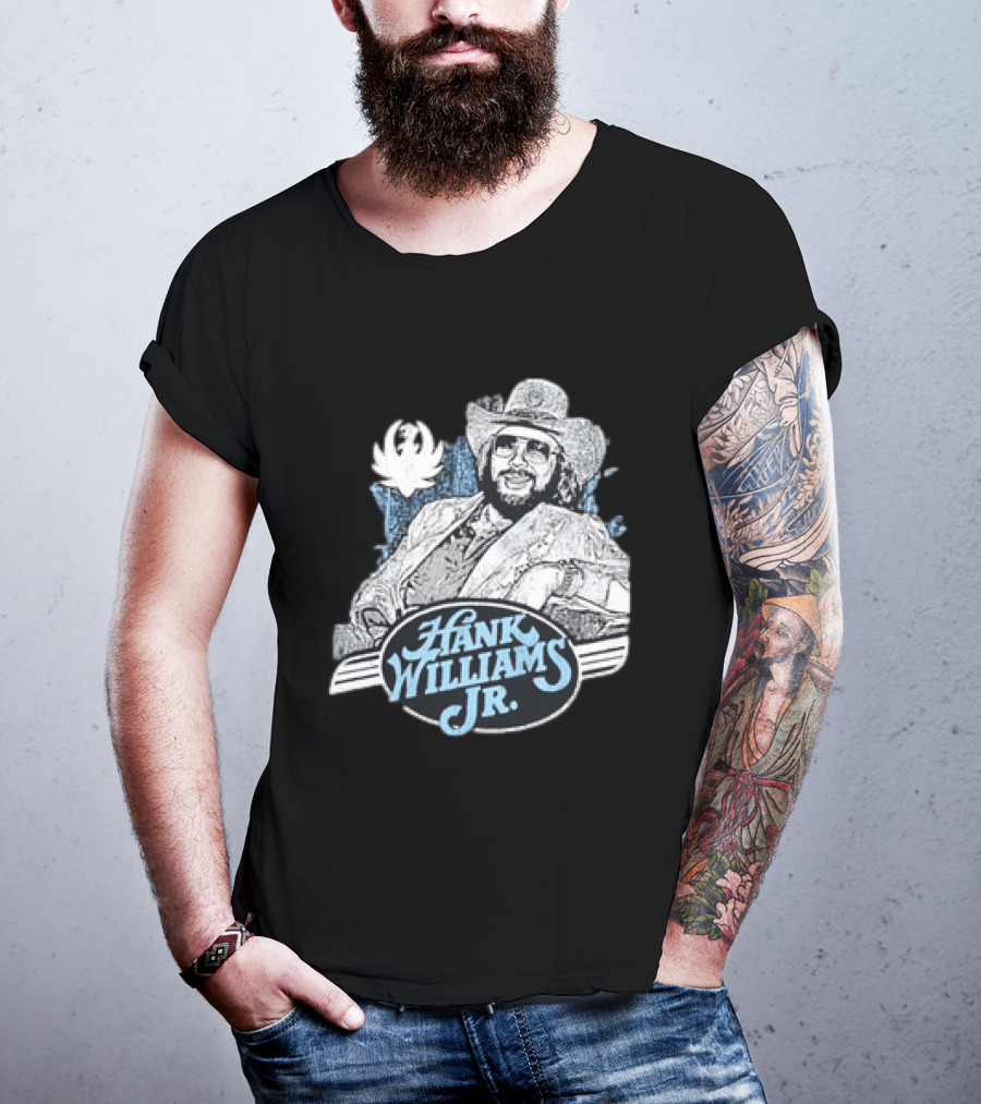 Hank Williams Jr 90s Anniversary Iconic Cowboy T-Shirt