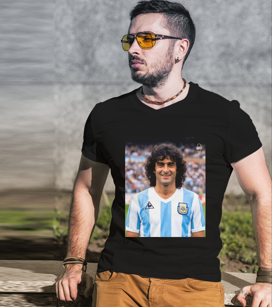 Happy Birthday Mario Kempes Argentina Football Legend AFA T-Shirt