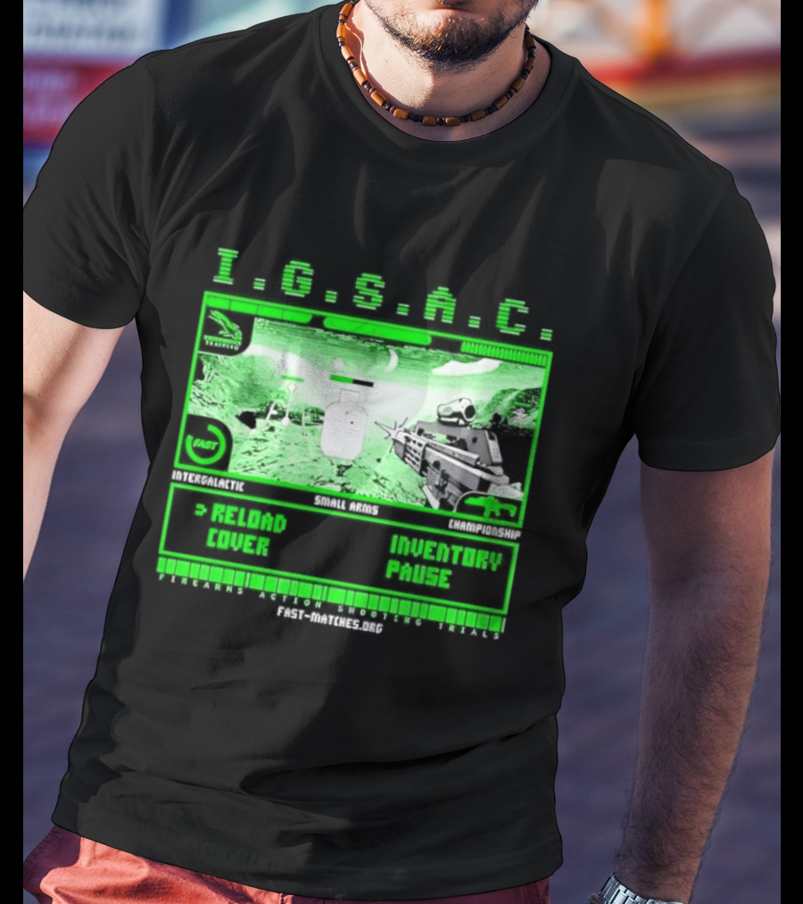 I.G.S.A.C Reload Cover Inventory Pause Gaming Interface Display T-Shirt