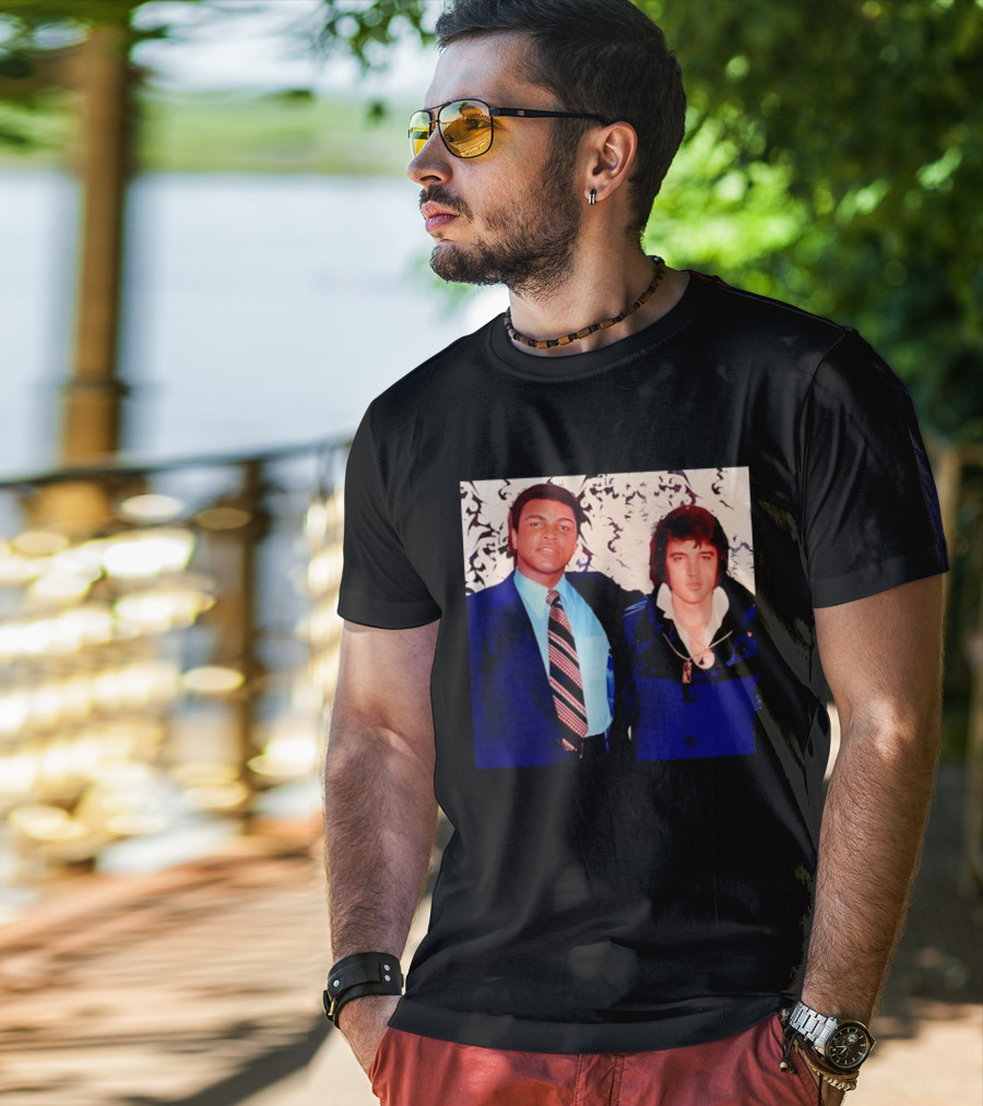 Muhammad Ali Elvis Presley Iconic Encounter T-Shirt