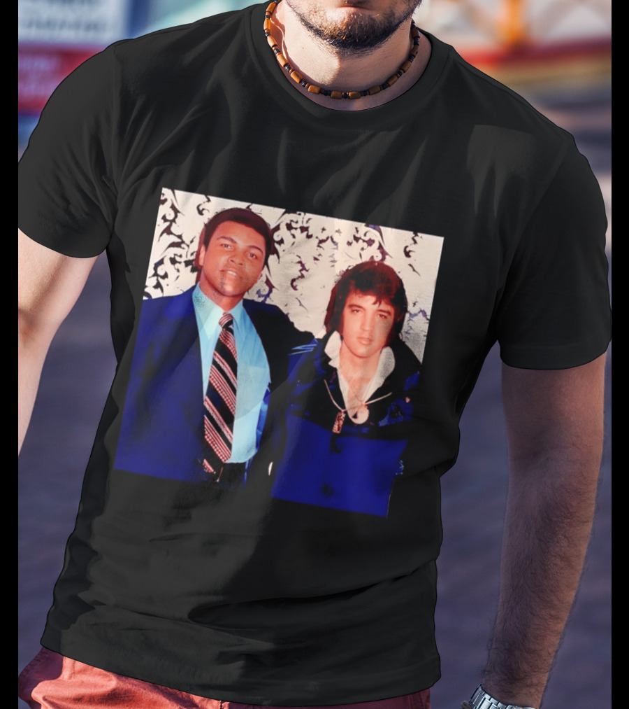 Muhammad Ali Elvis Presley Iconic Encounter T-Shirt