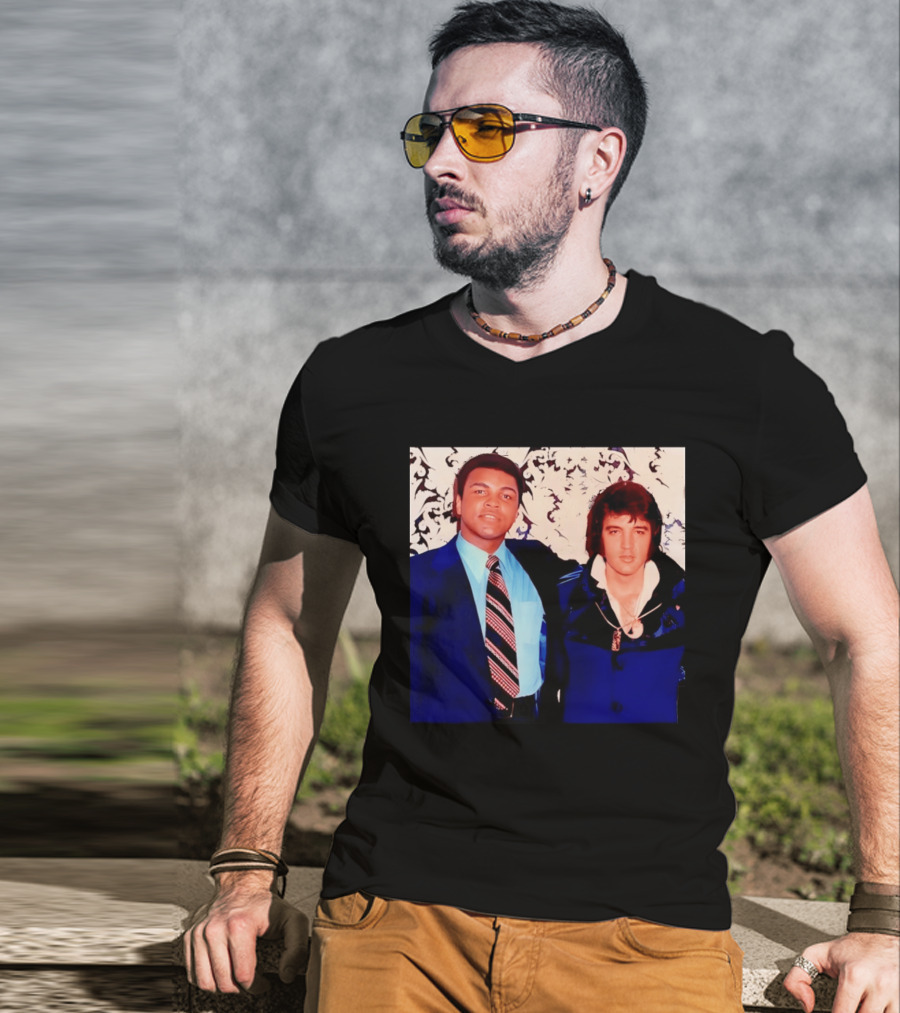 Muhammad Ali Elvis Presley Iconic Encounter T-Shirt