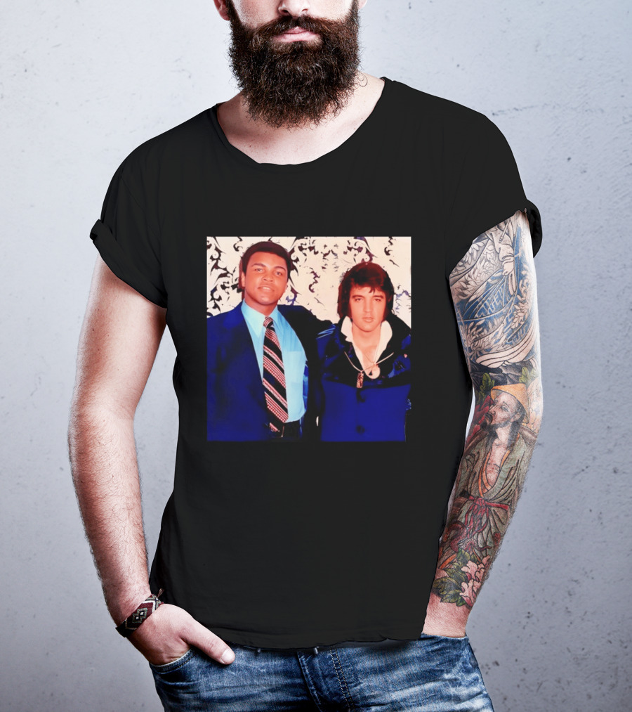 Muhammad Ali Elvis Presley Iconic Encounter T-Shirt