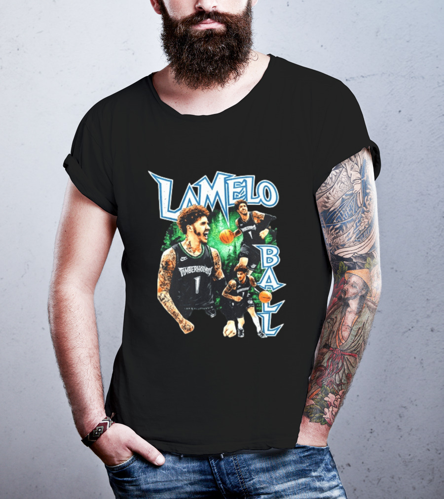 LaMelo Ball Timberwolves NBA Basketball Player Highlights T-Shirt