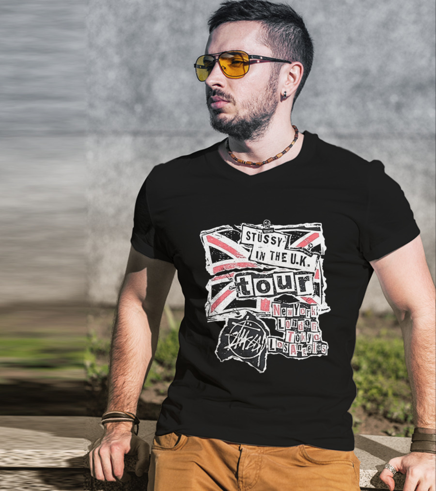 Stussy In The U.K. Tour New York London Tokyo Los Angeles T-Shirt