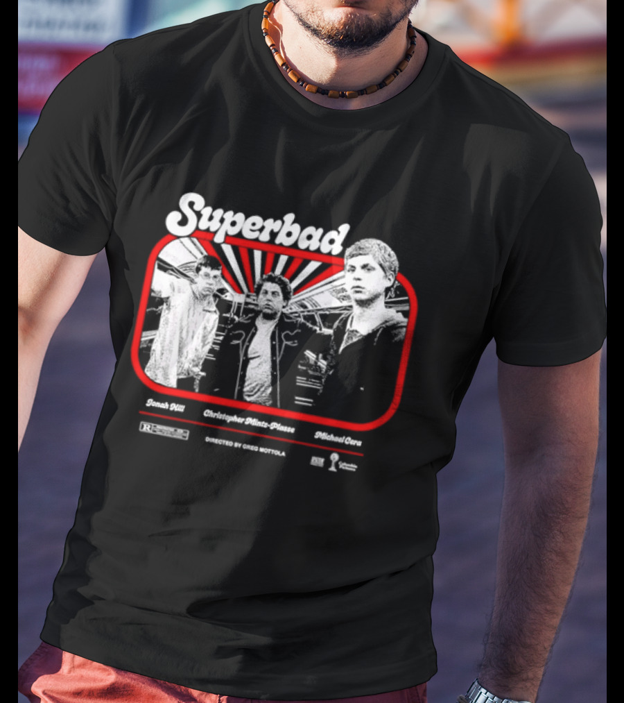 Superbad Movie Jonah Hill Christopher Mintz Plasse Michael Cera T-Shirt