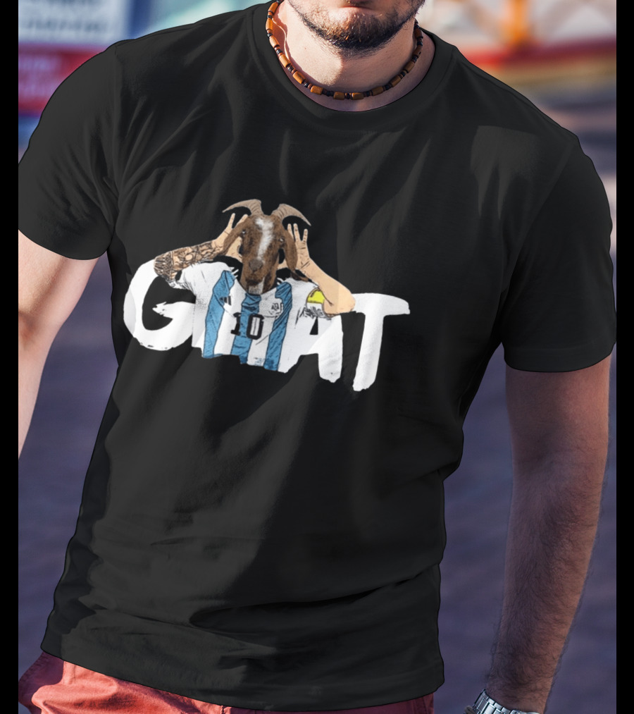 Lionel Messi Goat Argentinian Jersey Goat T-Shirt