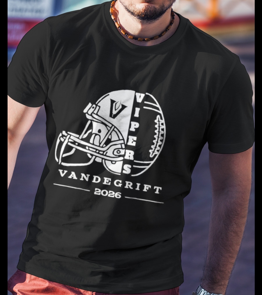 Vandegrift Vipers Football Helmet 2026 T-Shirt