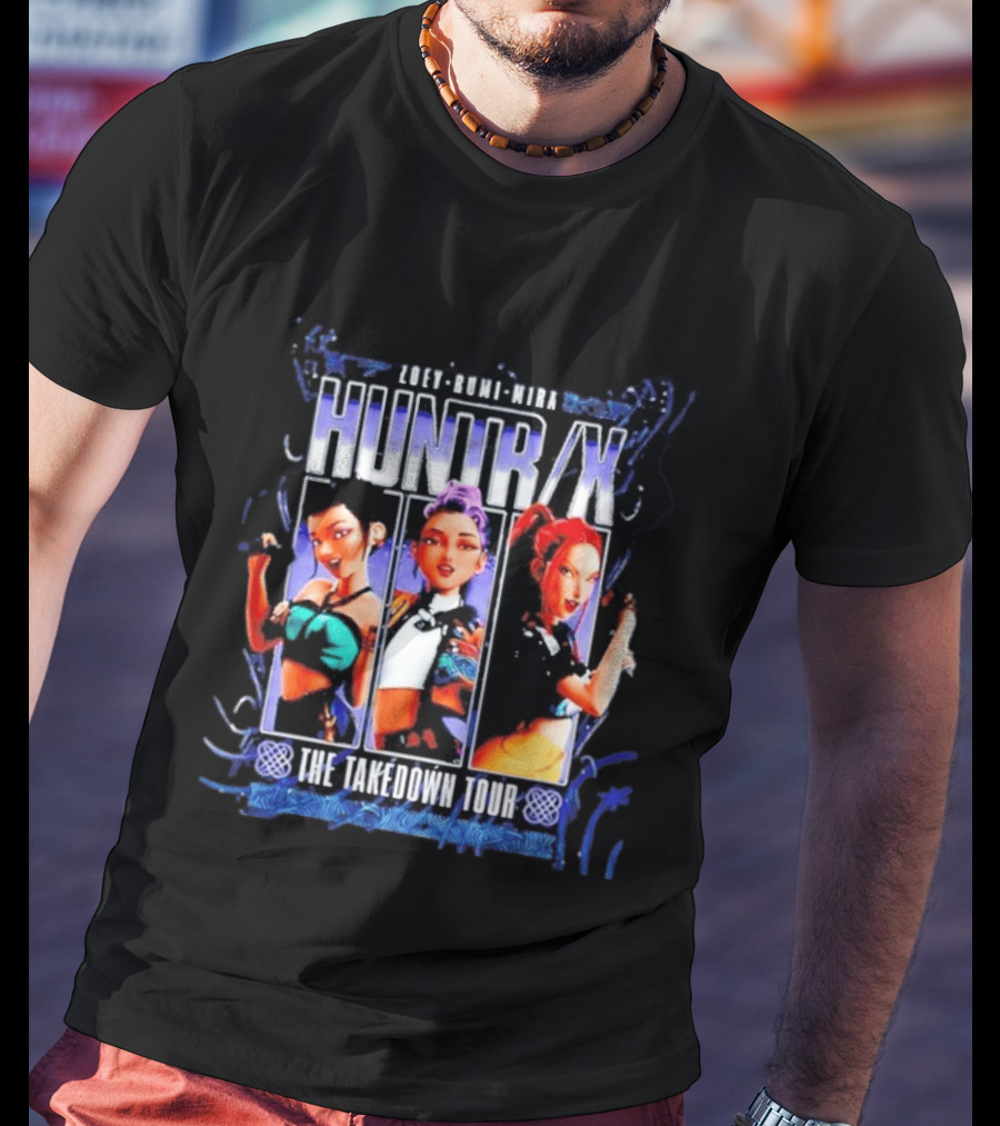 Zoey Rumi Mira Huntr X The Takedown Tour Kpop Demon Hunters Signatures T-Shirt