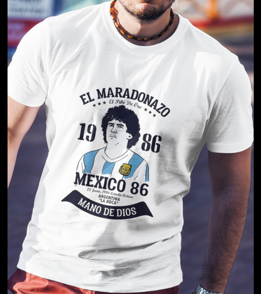 El Maradonazo El Pibe De Oro 1986 Argentina Mano De Dios Mexico 86 T-Shirt