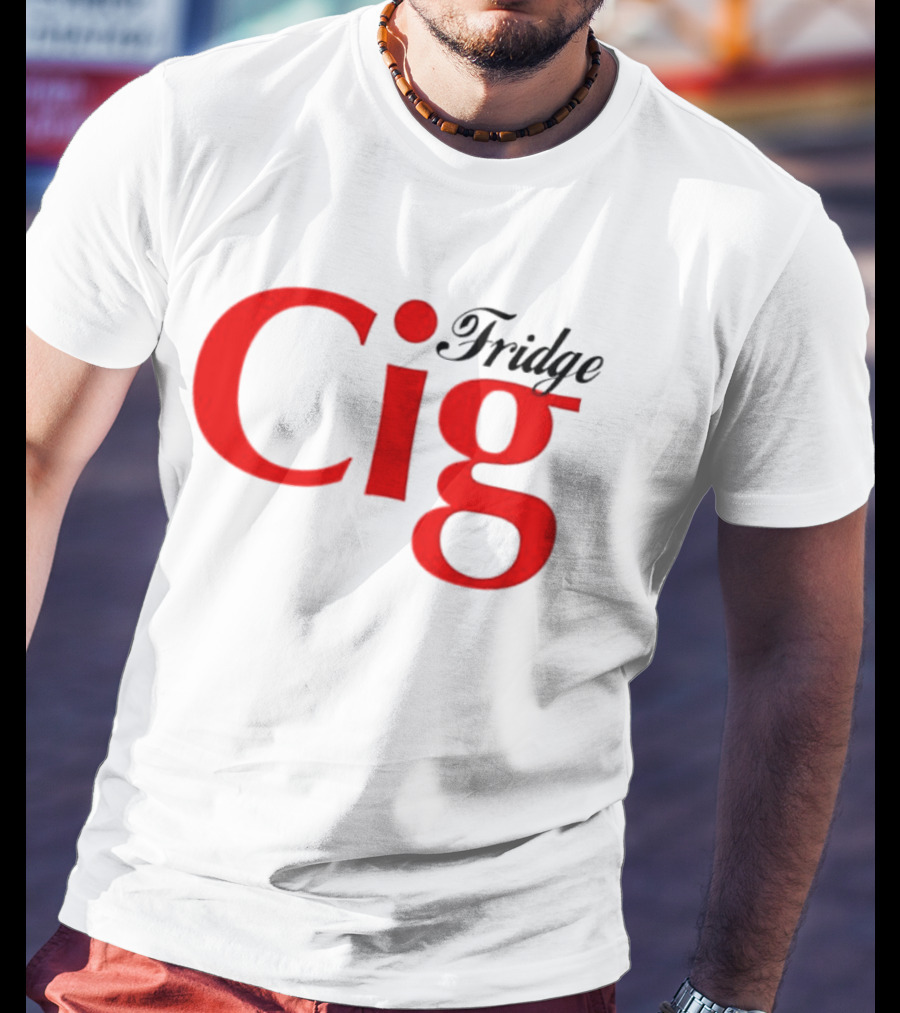 Fridge Cig Red Lettering T-Shirt