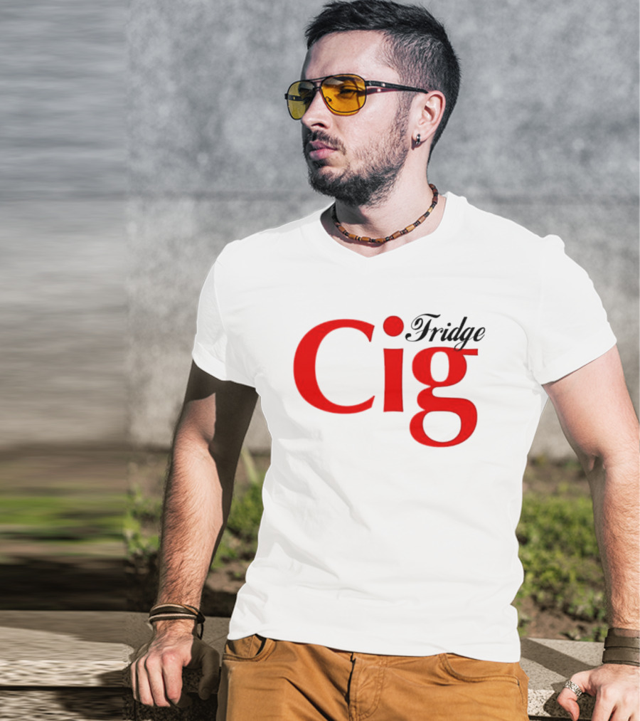 Fridge Cig Red Lettering T-Shirt
