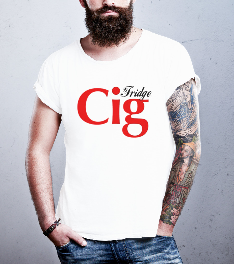Fridge Cig Red Lettering T-Shirt