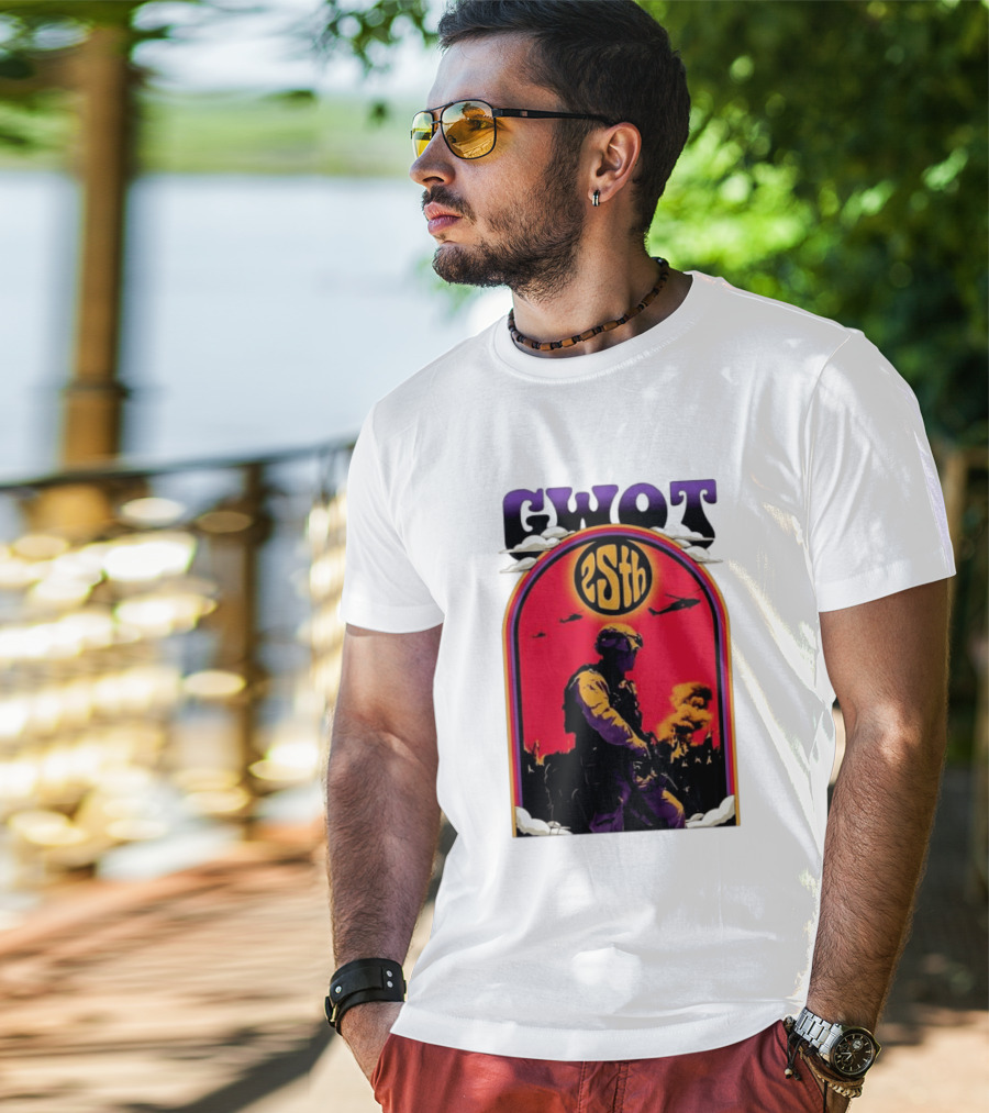 GWOT 25th Anniversary Soldier Helicopters Fire T-Shirt