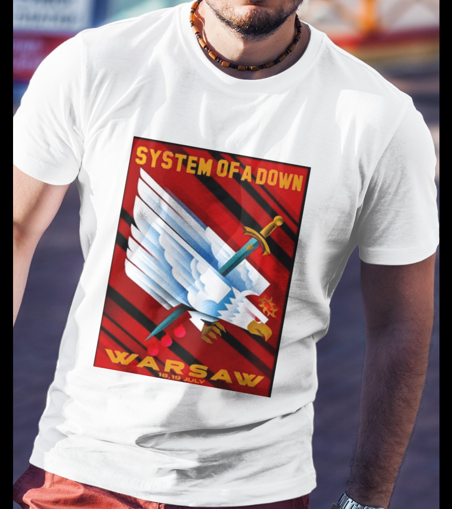 System Of A Down Warsaw Poland 2026 PGE Narodowy 18 19 July Exclusive Venue T-Shirt