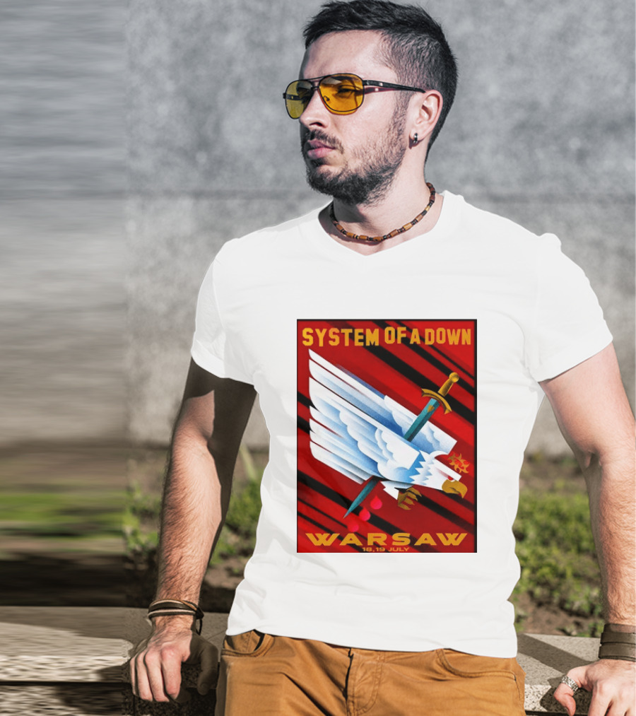 System Of A Down Warsaw Poland 2026 PGE Narodowy 18 19 July Exclusive Venue T-Shirt