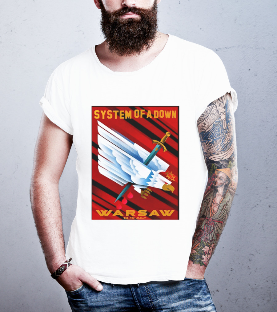 System Of A Down Warsaw Poland 2026 PGE Narodowy 18 19 July Exclusive Venue T-Shirt