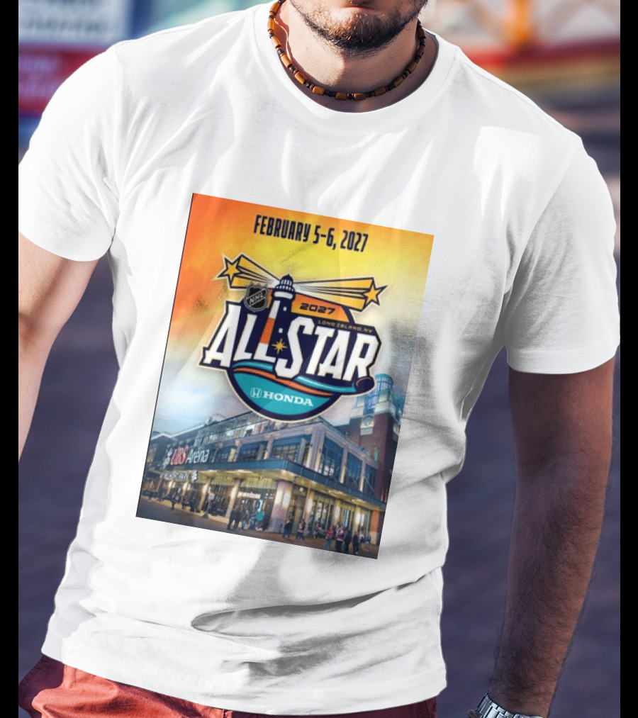 NHL All Star 2027 Honda February 5 6 UBS Arena Long Island NY T-Shirt