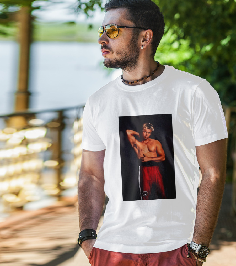 Stephen Kalyn Off Campus Body Maker Boxer Pose T-Shirt