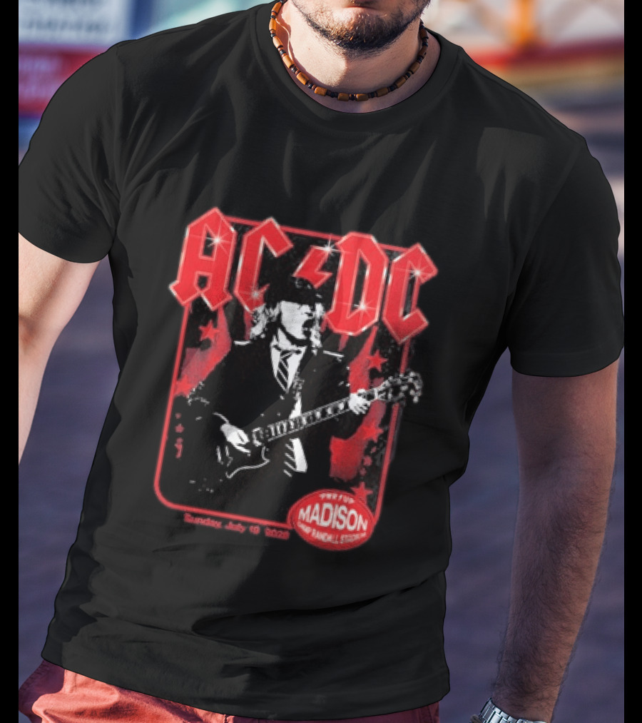 ACDC PWR Up Tour Madison Camp Randall Stadium July 19 2026 T-Shirt