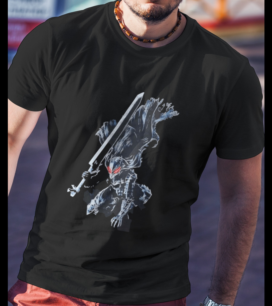 Berserk Guts Berserker Armor Dragonslayer Sword Action Pose T-Shirt