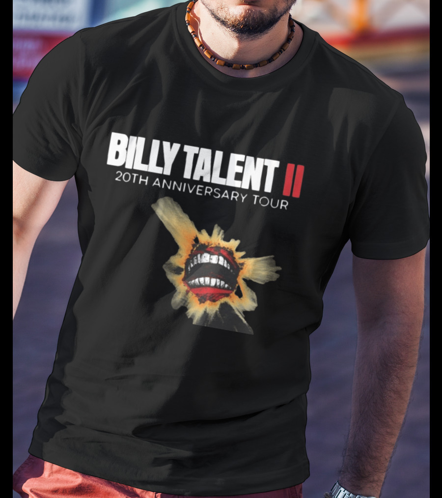 Billy Talent II 20th Anniversary Explosive Artwork Tour 2026 T-Shirt