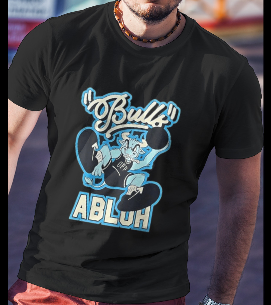 Off White Bulls Abloh Cartoon Basketball T-Shirt