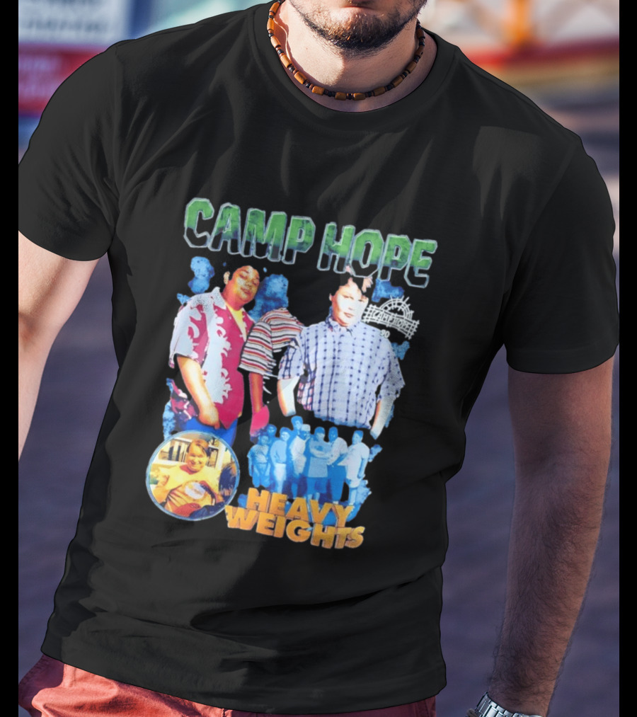 Camp Hope 90 Heavy Weights Featuring Characters From Cult T-Shirt