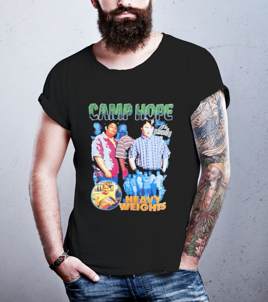 Camp Hope 90 Heavy Weights Featuring Characters From Cult T-Shirt