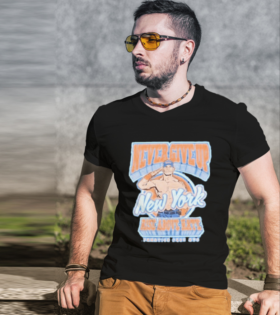 Never Give Up New York Rise Above Hate Fanatics Fest NYC T-Shirt