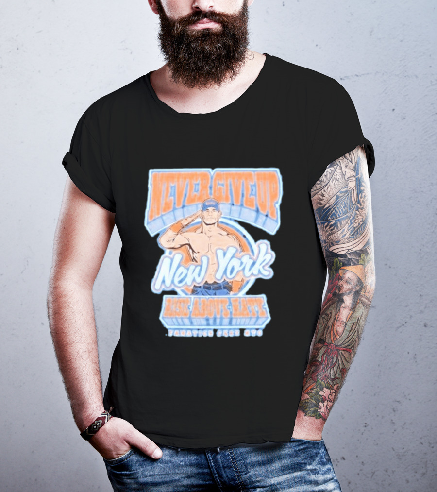 Never Give Up New York Rise Above Hate Fanatics Fest NYC T-Shirt