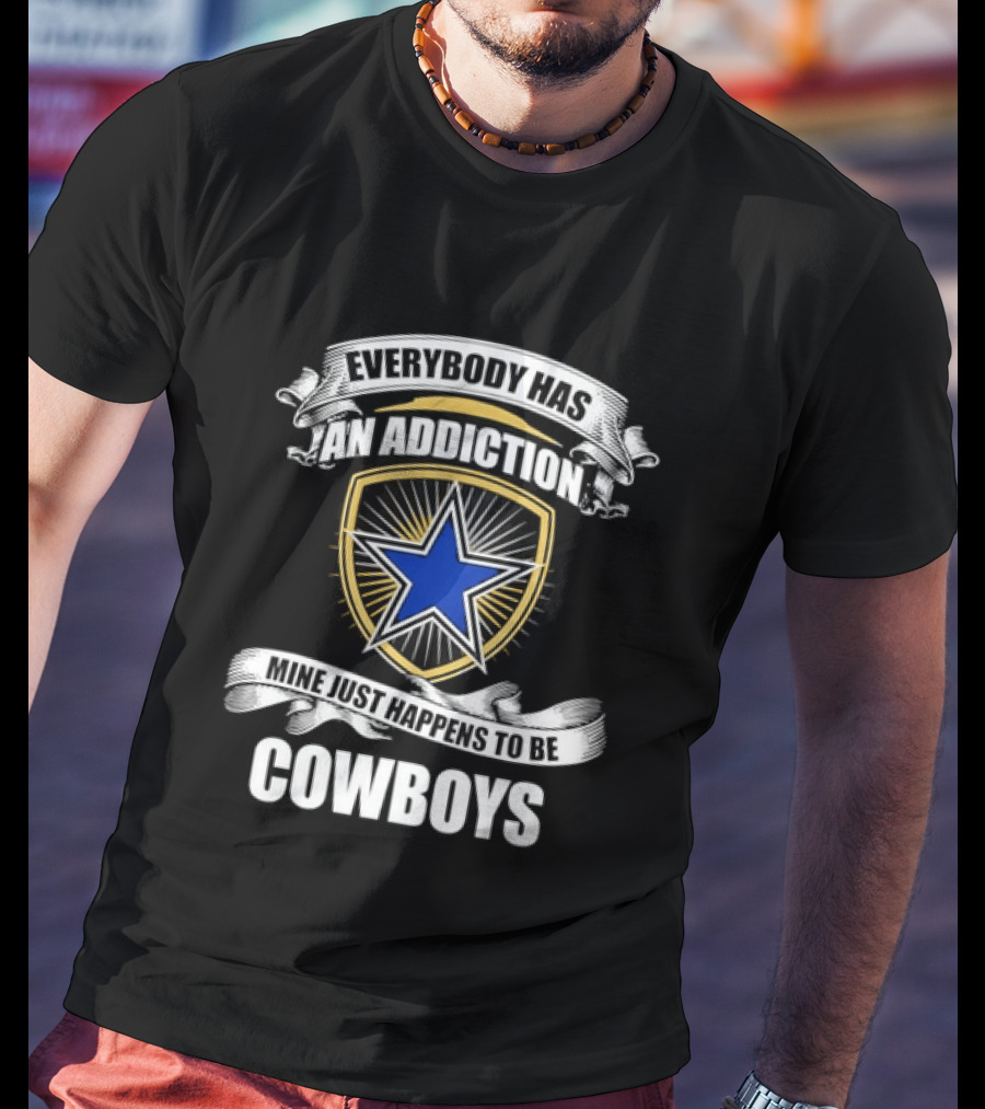Dallas Cowboys Addiction Star Emblem Fans T-Shirt