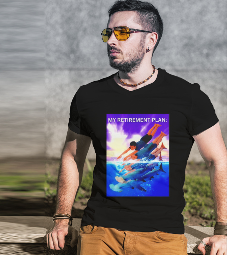 My Retirement Plan Hammerhead Shark Swimming Diving Adventure T-Shirt
