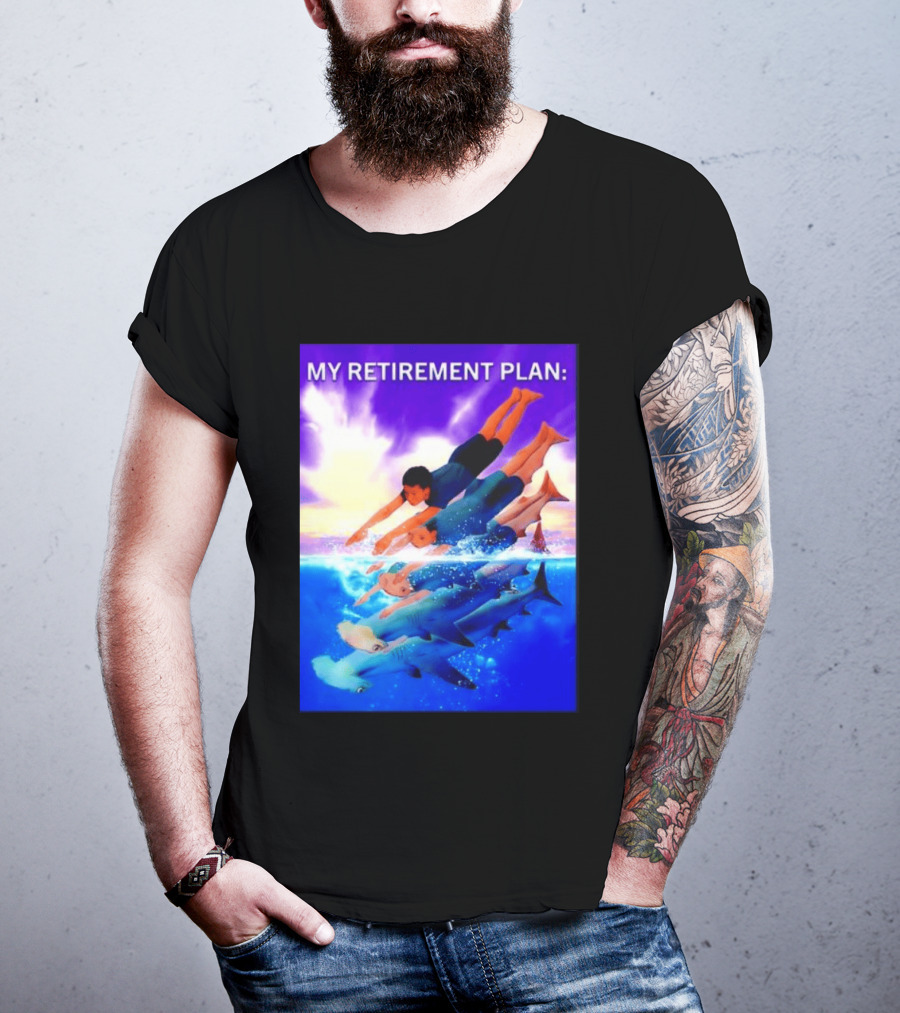 My Retirement Plan Hammerhead Shark Swimming Diving Adventure T-Shirt
